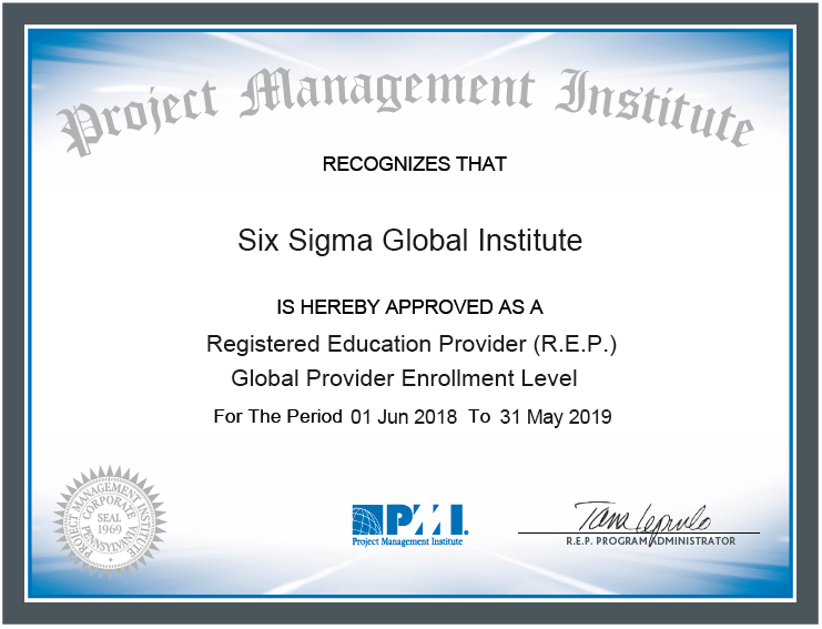 PMI REP Six Sigma Global Institute | Project Management Institute