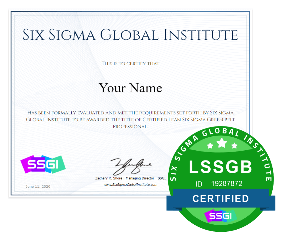 Best Of Green Belt Lean Six Sigma Certification Lean Six Sigma Green Belt Certified