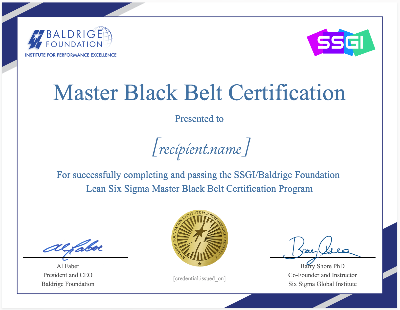 six sigma black belt online certification